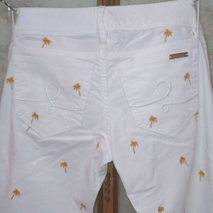 BNWT Lilly Pulitzer Skinny white embroidered Pants